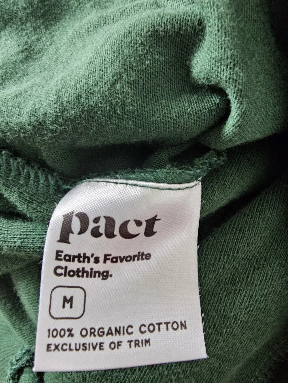Pact Wide Leg Sweatpants in Emerald - Size M - Picture 7 of 8